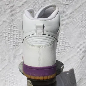 Nike Dunk High Deluxe Ostrich White Hyacinth 312032-111 Size 10 Nike Dunk Deluxe High White Hyacinth for Sale | Authenticity  main image 3